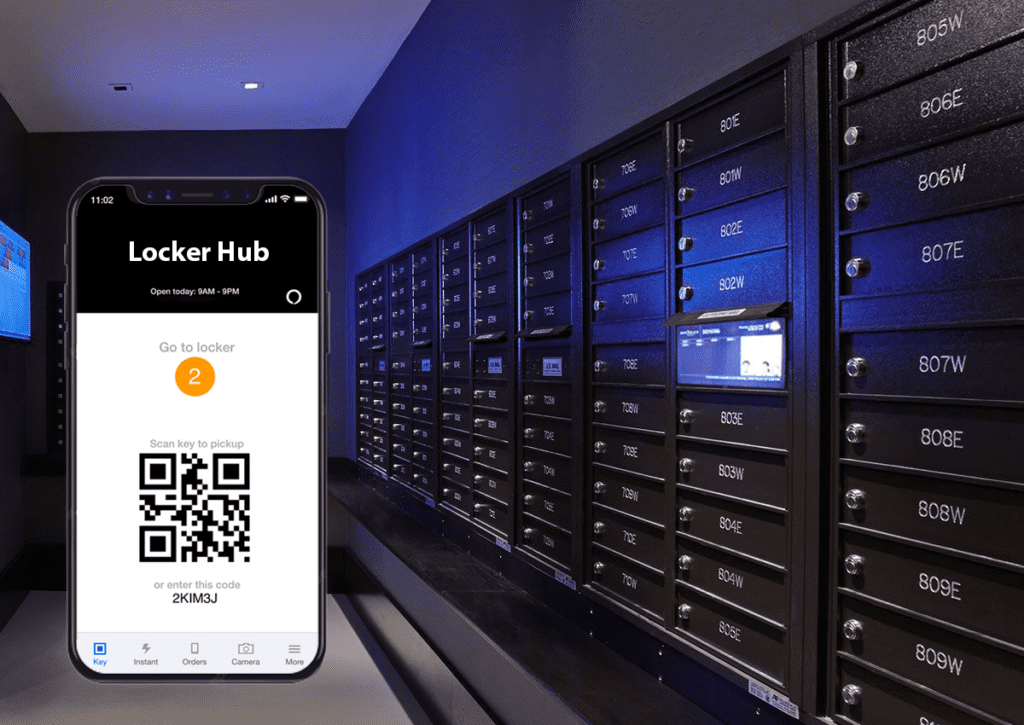 Locker hub